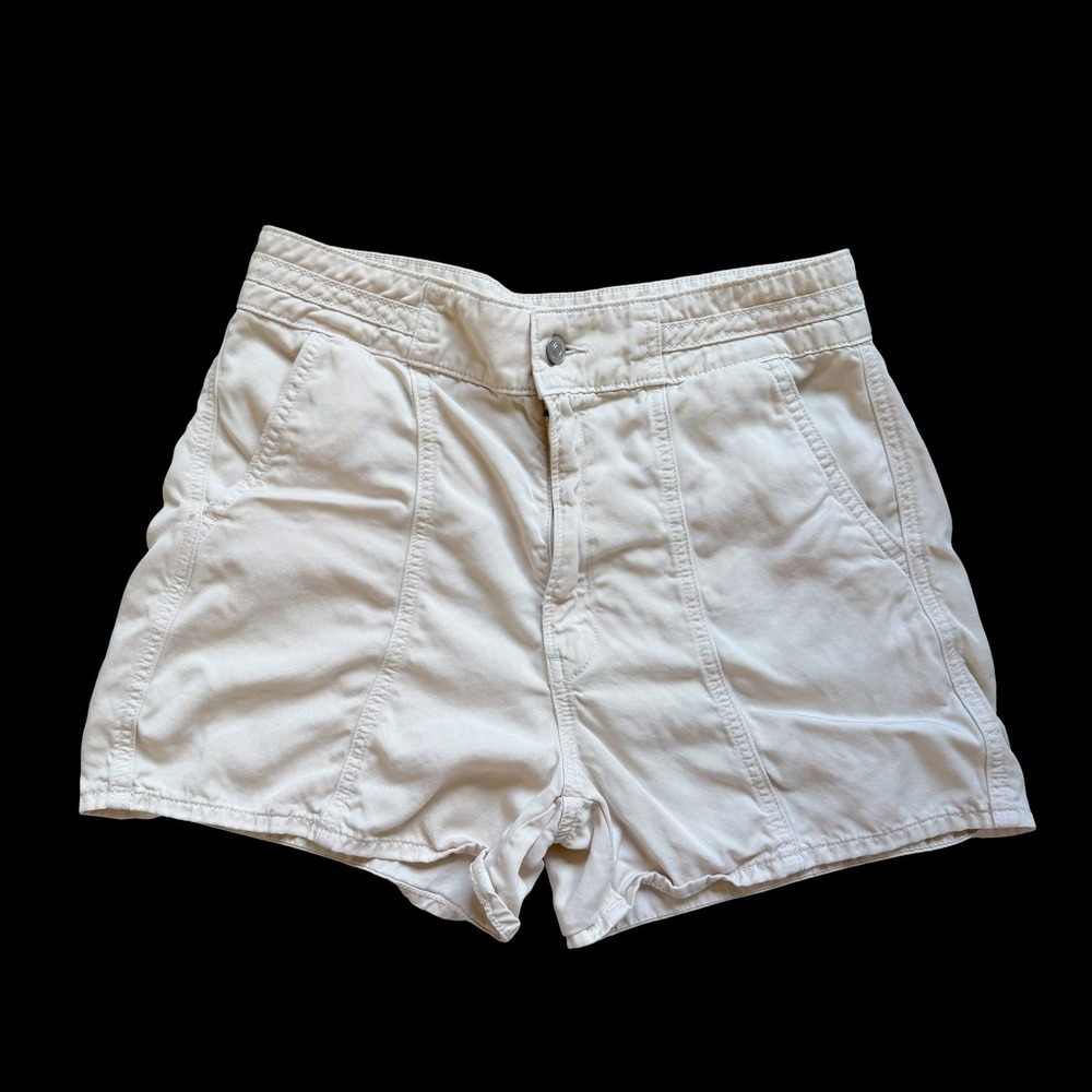 Hudson Collection Coconut White Lyocell Utility Shorts HW2CLR7604 Size 30